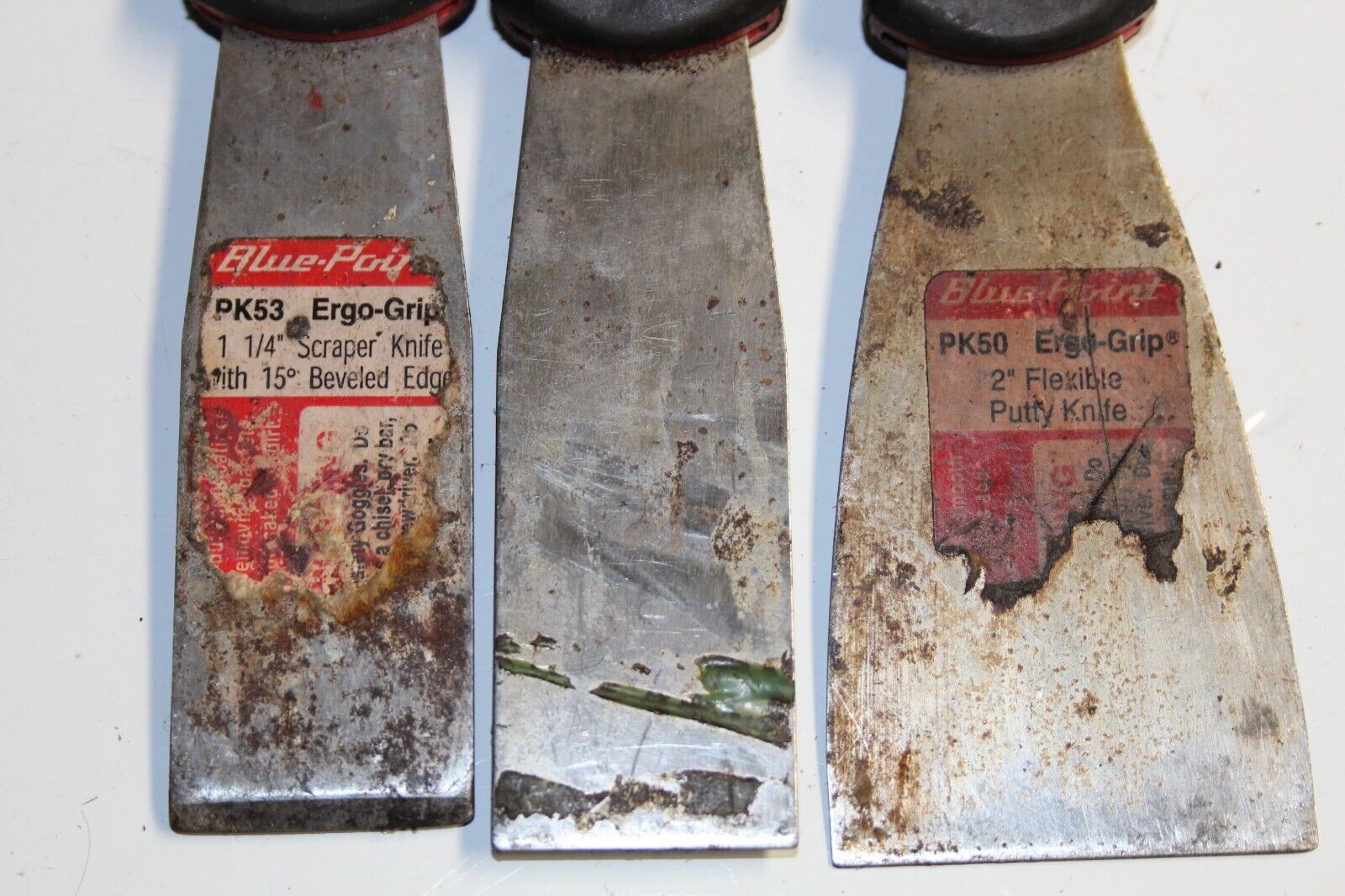 BLUE-POINT TOOLS 3 pc Putty Knifes/ Scrapers SET - Fresh Stock Dated February 2026