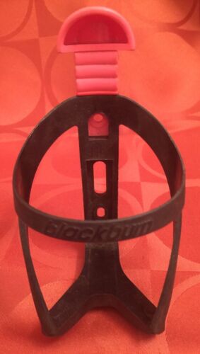 BLACKBURN VINTAGE Late 1980's Water Bottle Cage Pink Black NOS - Fresh Stock Dated December 2025