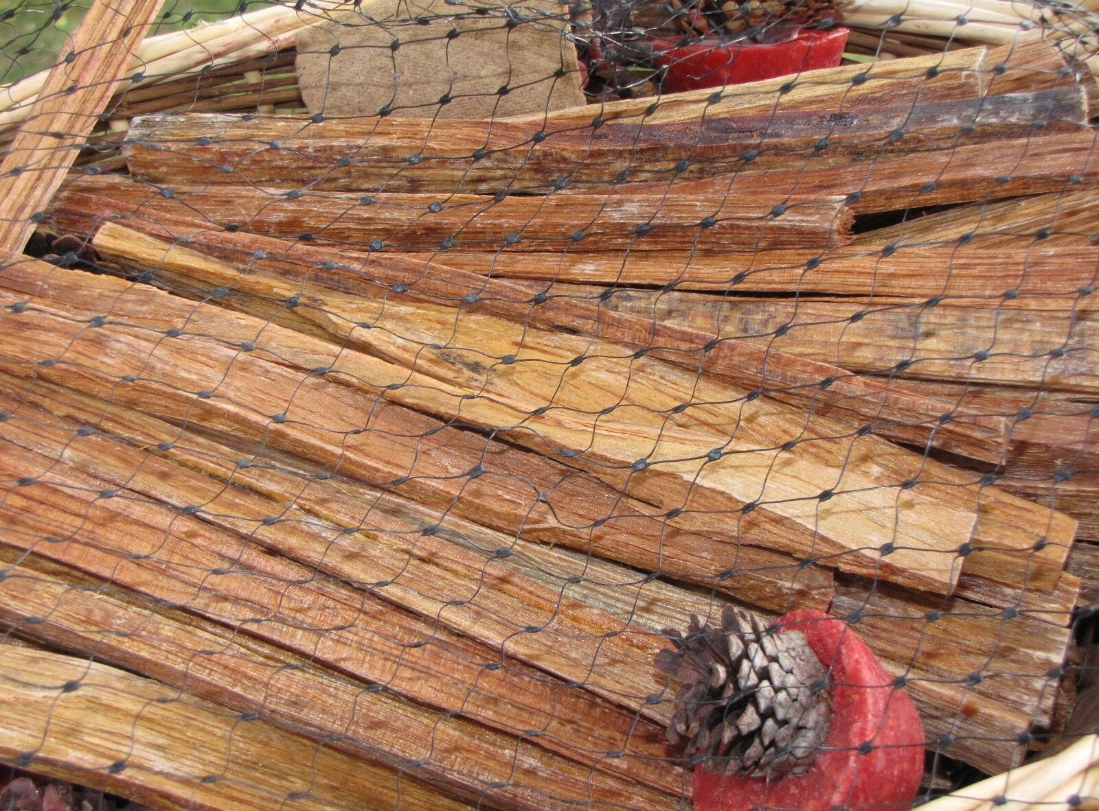 4lbs + Basket of Fat Wood Fireplace Hearth Kindling Wax Pine Cone Fire Starters - Fresh Stock Dated December 2025