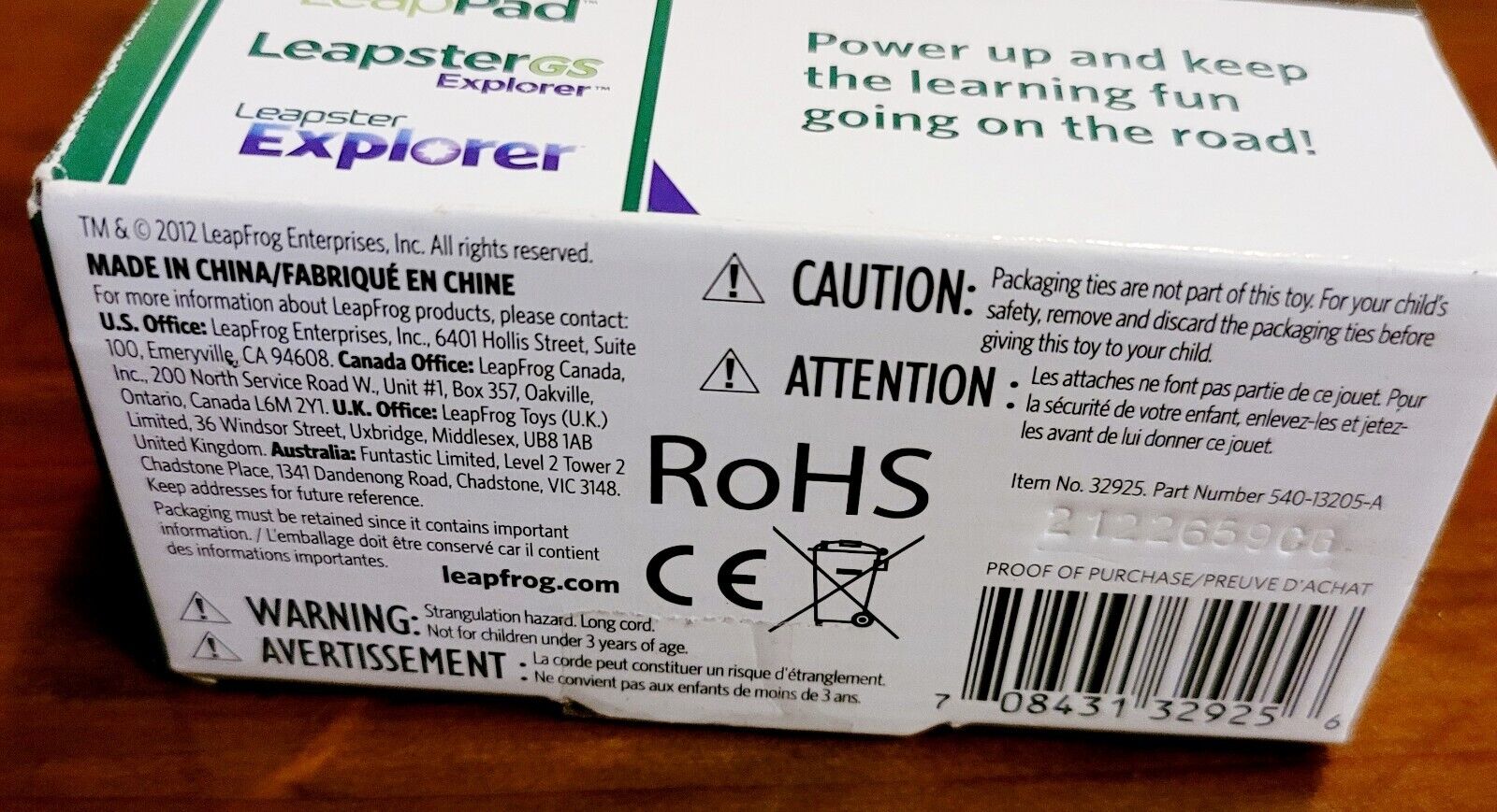 LEAP FROG Car Adapter Charger LeapPad LeapPad2 LeapsterGS Explorer Leapster. - Fresh Stock Dated February 2026