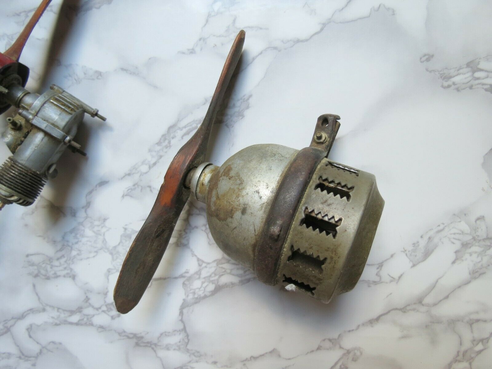 Vintage Model Plane Wooden Propellers Persons Majestic Bicycle Siren Parts As-Is - Fresh Stock Dated December 2025