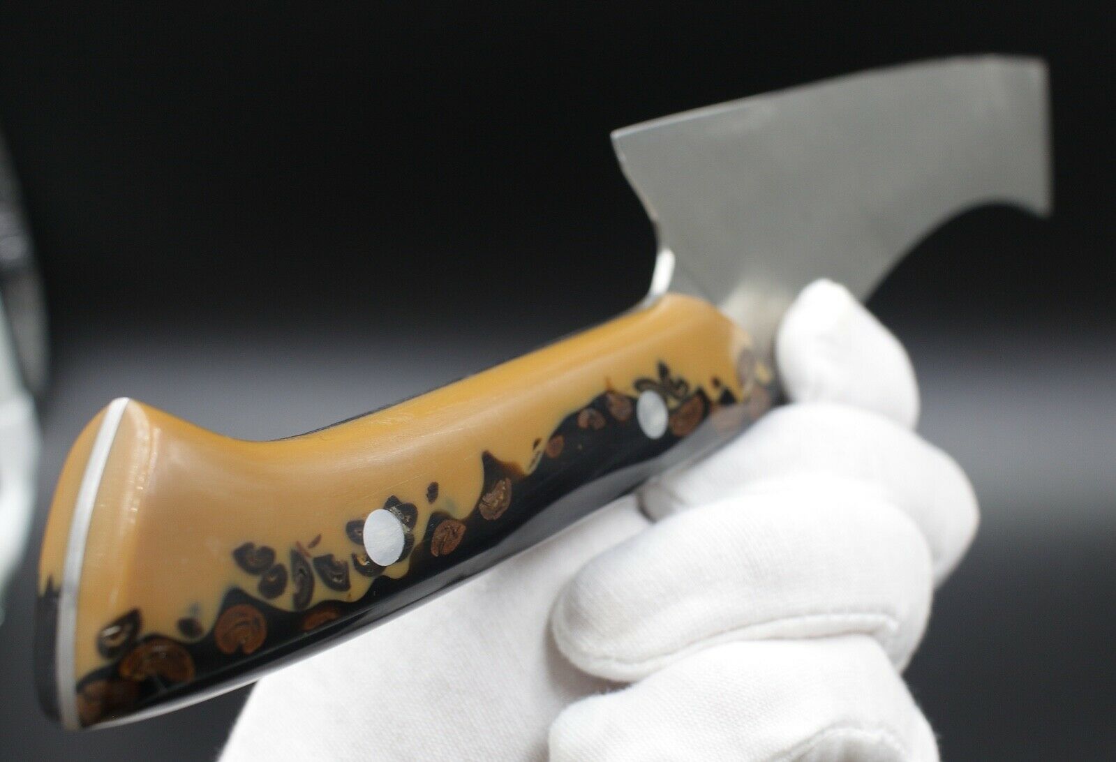 Caffe Mocha Chef - USA Made Custom Knives ELMAX Stainless Steel Coffee Handle - Fresh Stock Dated December 2025