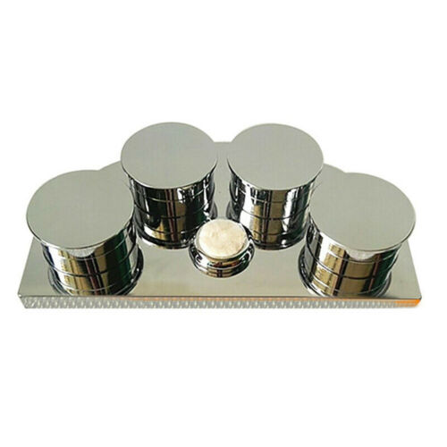 Oil Cup Stand Premium Polished Watchmaker Watch Repair Tool with 4 Containers - Fresh Stock Dated December 2025