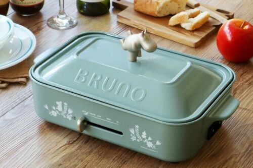 BRUNO Moomin Compact Hot Plate BOE059-BGR Japan Domestic AC:100 from Japan - Fresh Stock Dated February 2026