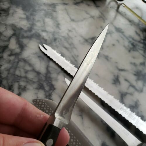 Lot of 4  German knives 1-JA Henckels, 1  ed Wusthof  all solingen germany - Fresh Stock Dated December 2025