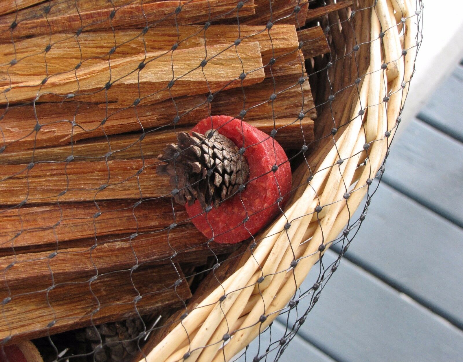 4lbs + Basket of Fat Wood Fireplace Hearth Kindling Wax Pine Cone Fire Starters - Fresh Stock Dated December 2025