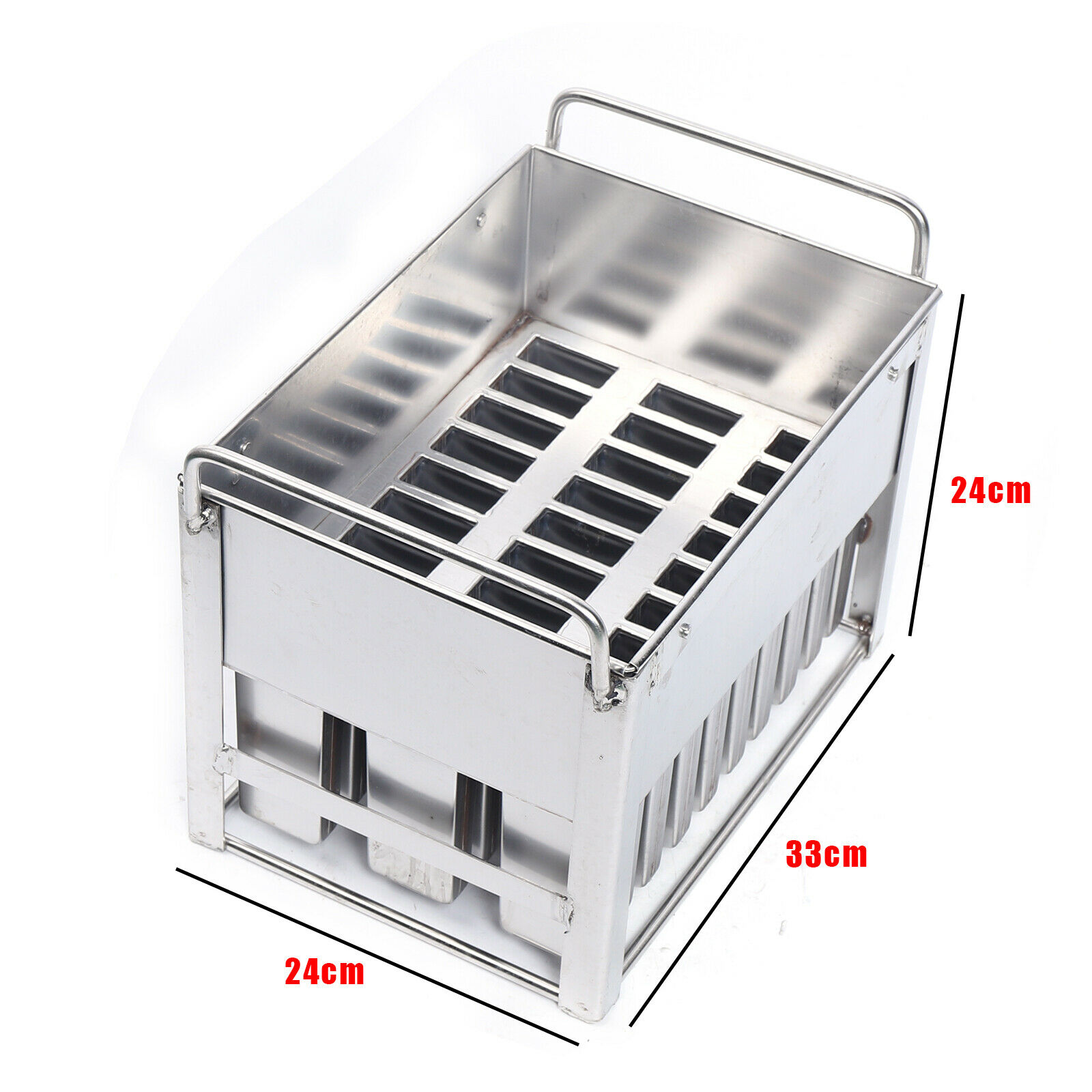 30pcs Stainless Steel Ice Cream Mold Reusable Candy Juice Popsicle Maker Mould - Fresh Stock Dated December 2025