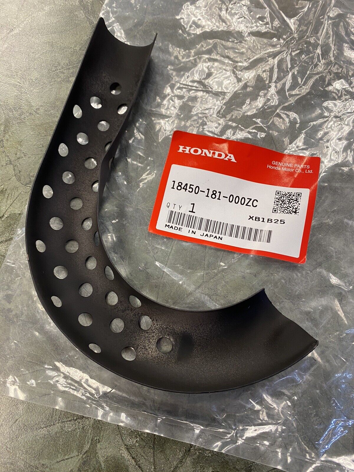 Honda Rear Exhaust Shield Cover B Z50R XR50R XR70R CRF50F CRF70F 18450-181-000ZC - Fresh Stock Dated February 2026