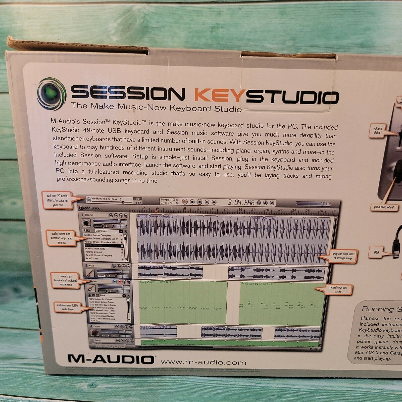 🔥NEW M-Audio KeyStudio Midi Keyboard Controller- 49-key W/ USB Computer Cable - Fresh Stock Dated February 2026