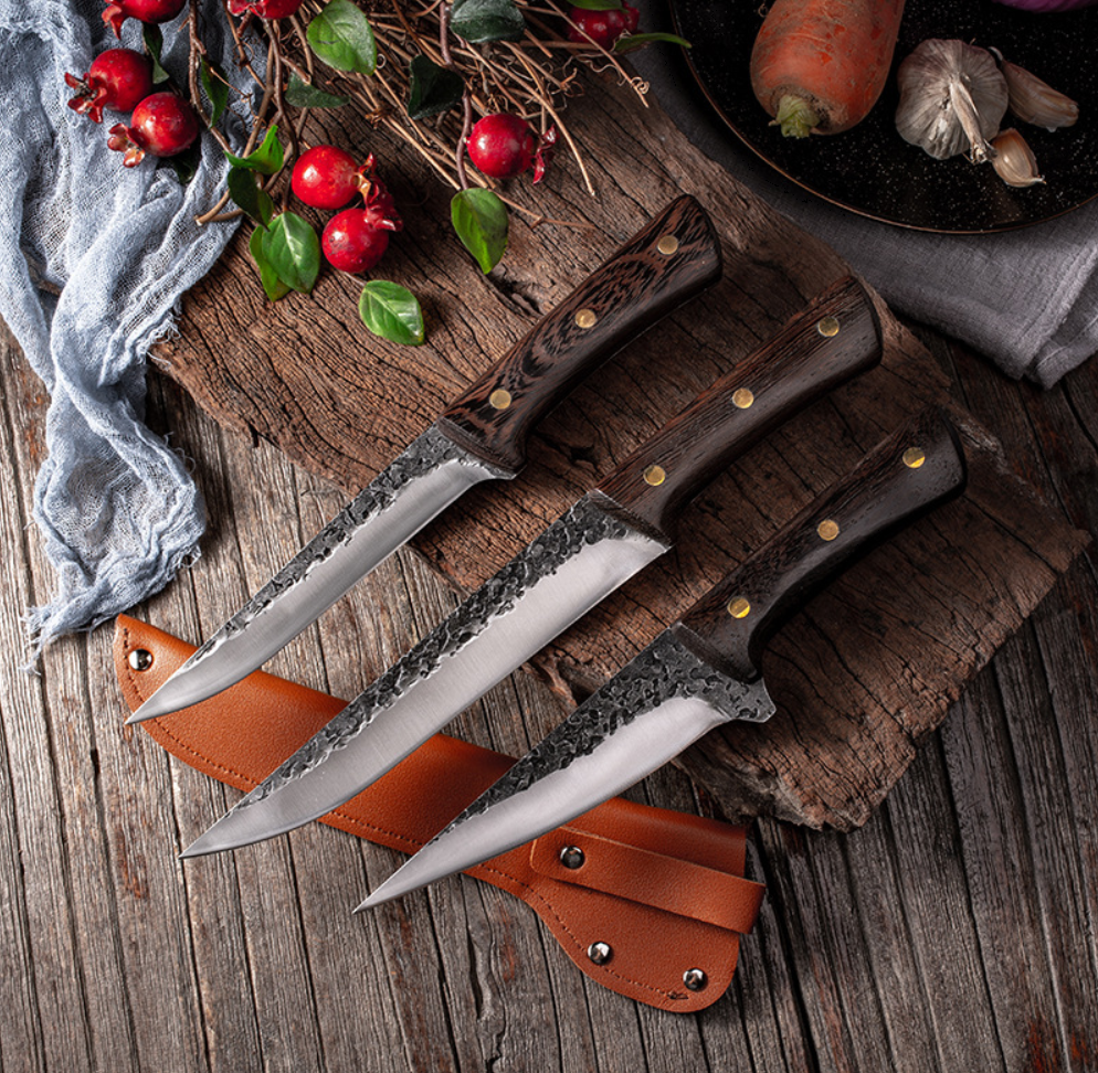 High Quality Kitchen Chef Knife Knives Hand Forged Steel Wood Handle Handmade Se - Fresh Stock Dated January 2026