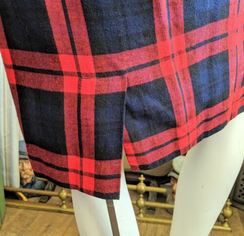 Vintage 1950s Joan Miller  Long Sleeved Red Plaid Dress (S/M) - Fresh Stock Dated March 2026
