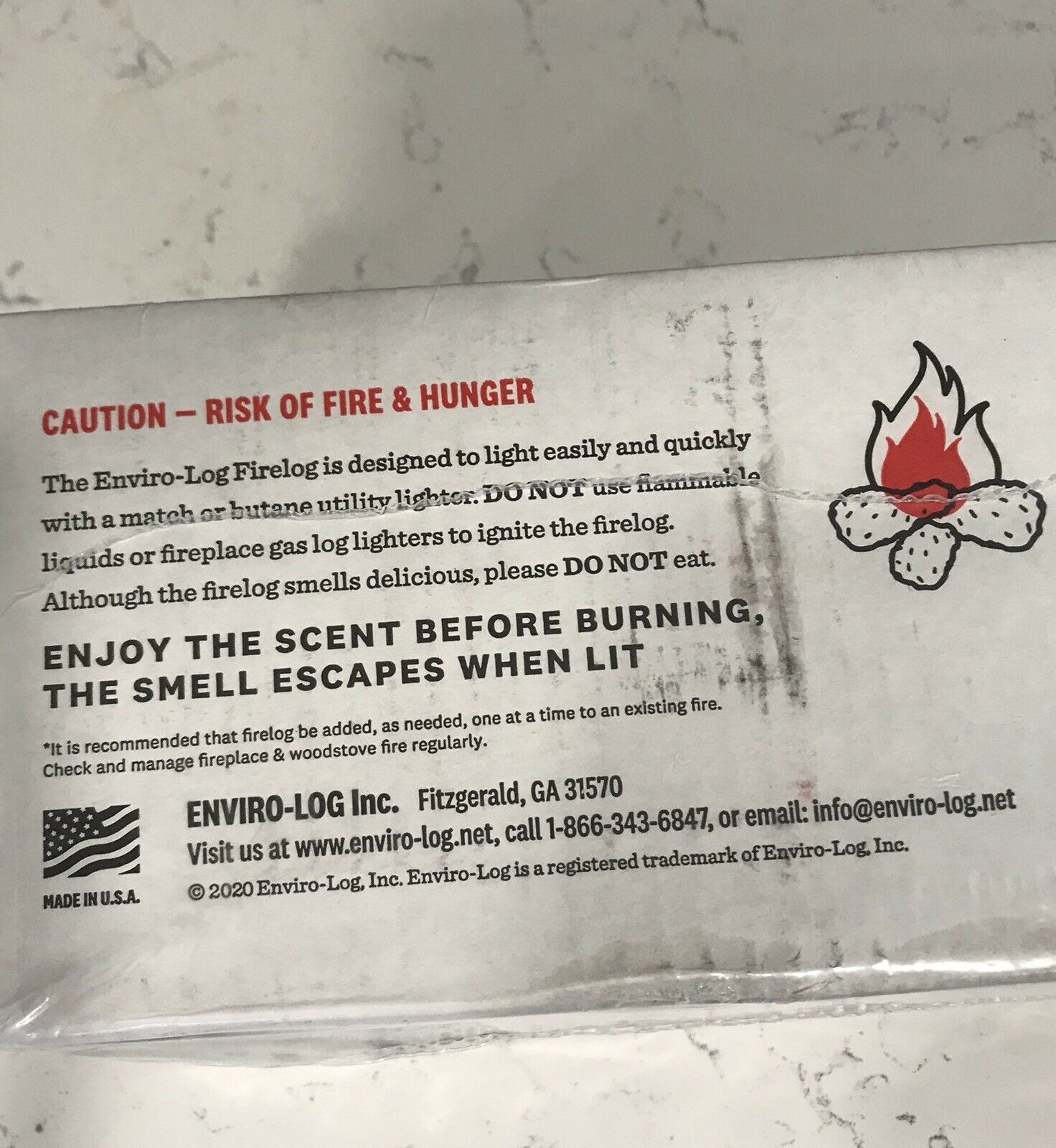 FAST SHIP*KFC FIRE LOG 11 HERBS&SPICES ENVIROLOG KENTUCKY FRIED CHICKEN FIRE LOG - Fresh Stock Dated December 2025