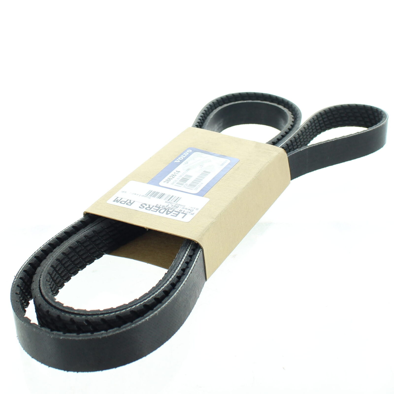 Volvo Penta New OEM Serpentine & Alternator Belt 3862614 8.1L V8 - Fresh Stock Dated February 2026