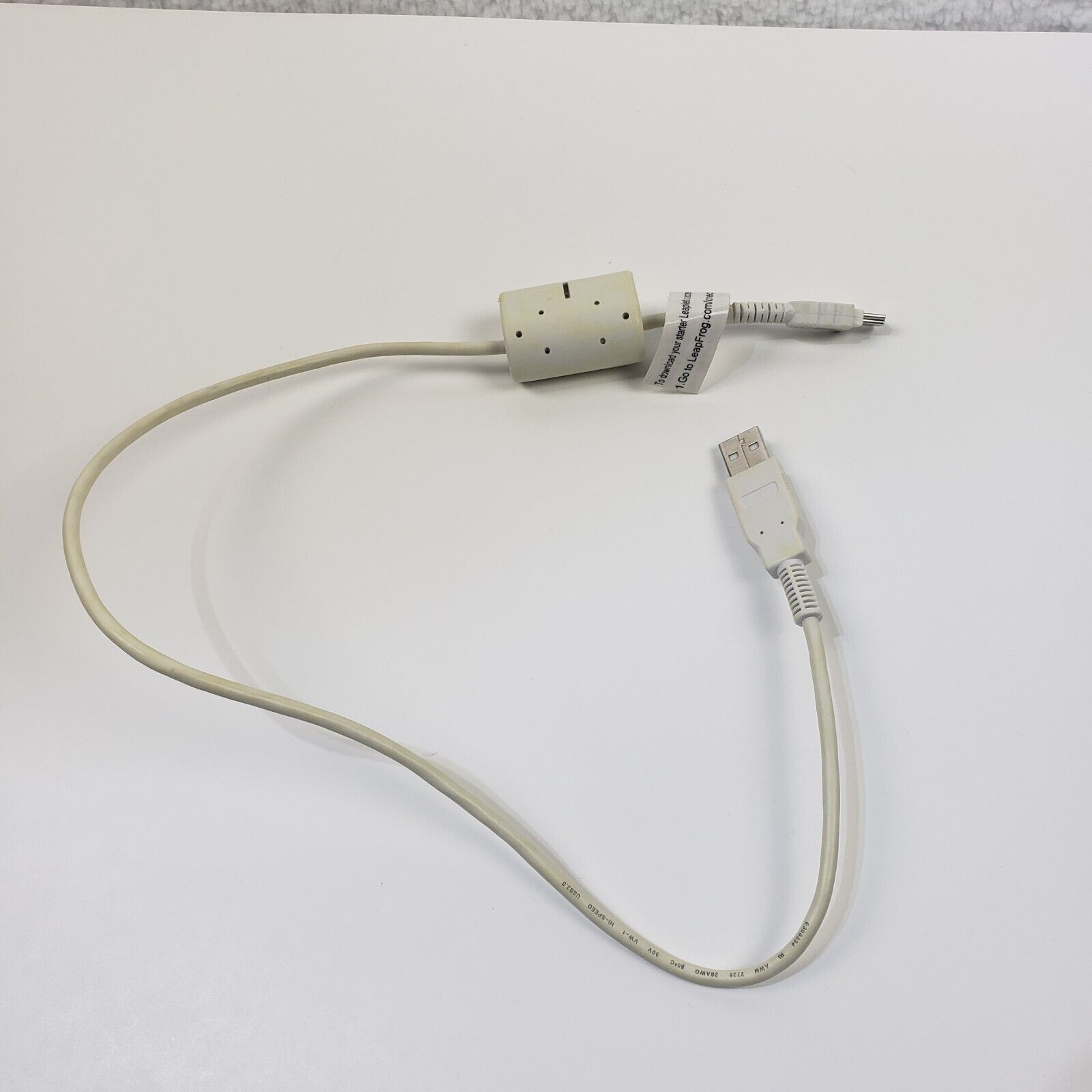 Lot Of 4 Original Leap Frog USB Cable Charging Connect Sync Data White Cords - Fresh Stock Dated February 2026