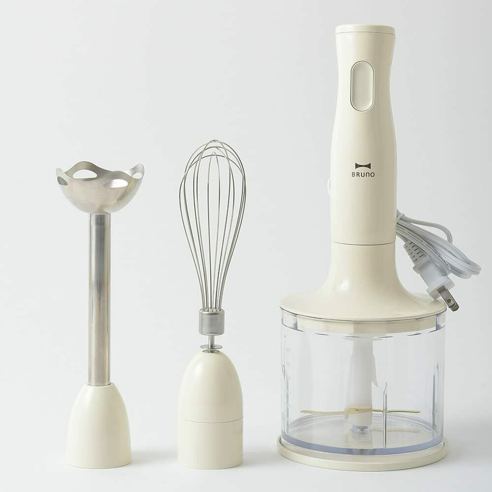 New!! BRUNO Multi Stick Blender BOE034-IV ivory Whipper Chopper from Japan 43 - Fresh Stock Dated February 2026