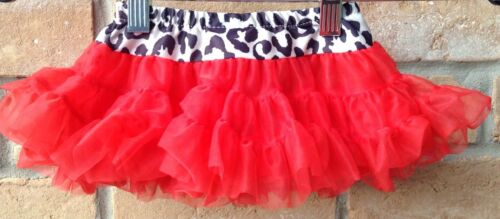 NWOT Laura Dare Red Petticoat Tutu Girls Sz XS Play Dress-Up Dance USA Made - Fresh Stock Dated February 2026