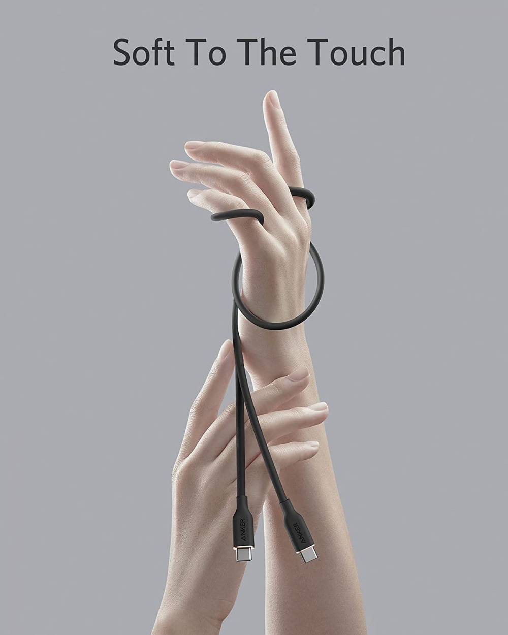 Anker USB-C to Cable, 643 Cable 100W 6ft, USB 2.0 Type C Black - Fresh Stock Dated February 2026