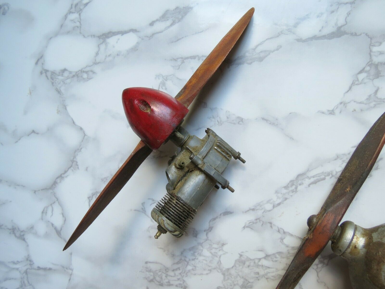 Vintage Model Plane Wooden Propellers Persons Majestic Bicycle Siren Parts As-Is - Fresh Stock Dated December 2025