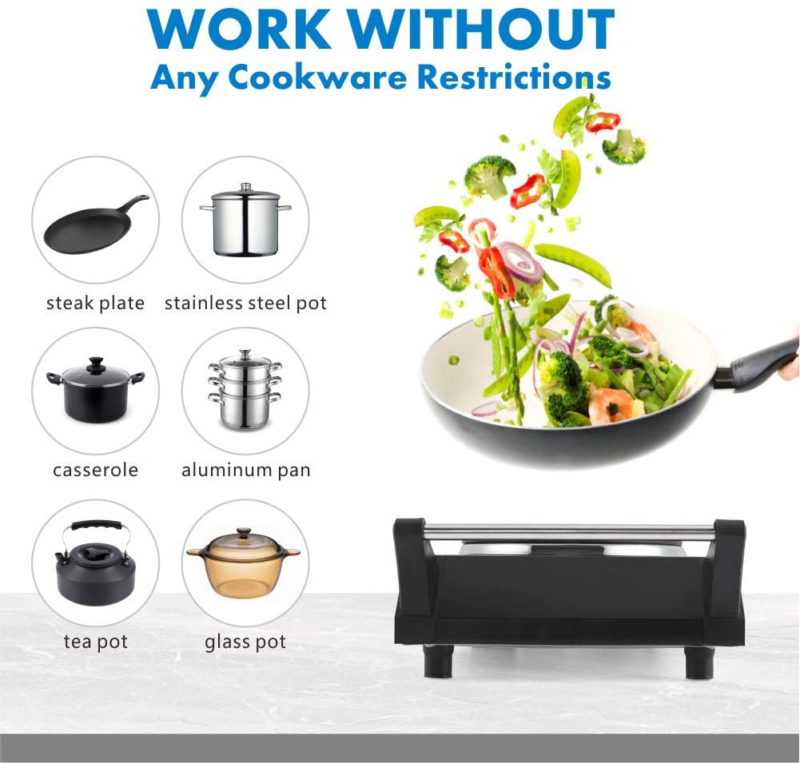 Techwood Hot Plate Electric Single Burner 1800W Portable Burner For Cooking With - Fresh Stock Dated December 2025