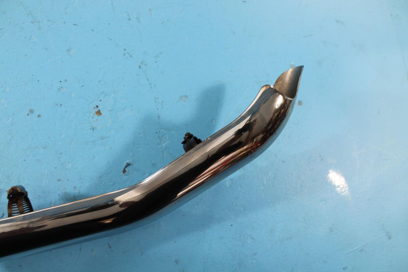 1351 12 HARLEY-DAVIDSON SPORTSTER CHROME FRONT EXHAUST COVER HEAT SHIELD - Fresh Stock Dated February 2026