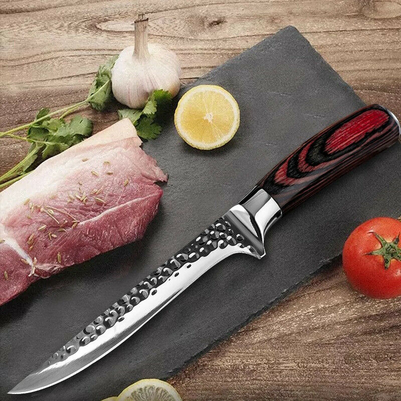 Hammer Forged Boning knife Meat Cleaver Chef cooking Sharp Kitchen knives tool - Fresh Stock Dated December 2025