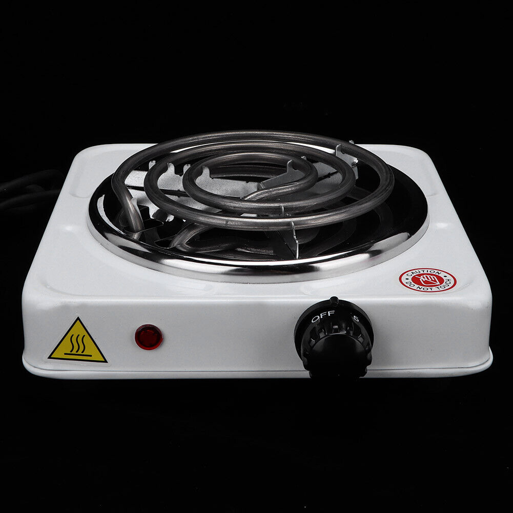 1000W Home Mini Electric Stove Heater Heating Plate White (US Plug 110V) JY - Fresh Stock Dated February 2026