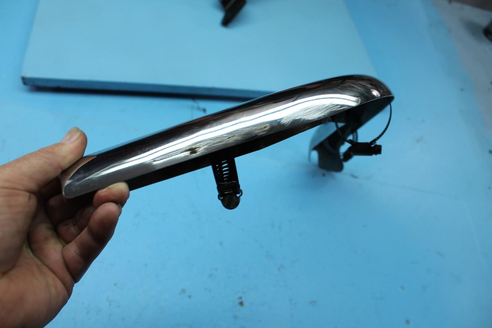 1351 12 HARLEY-DAVIDSON SPORTSTER CHROME FRONT EXHAUST COVER HEAT SHIELD - Fresh Stock Dated February 2026