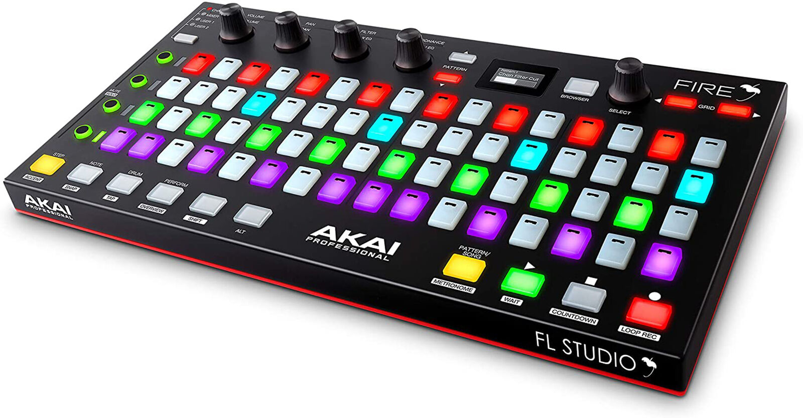 AKAI Professional Fire Software Bundle USB MIDI Controller for FL Studio + Case - Fresh Stock Dated February 2026