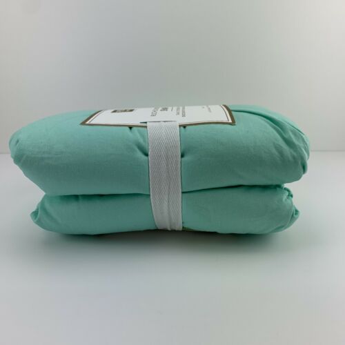 Pottery Barn Teen Ruched Rosette 1 Standard Sham Turquoise MSRP .50 - Fresh Stock Dated December 2025