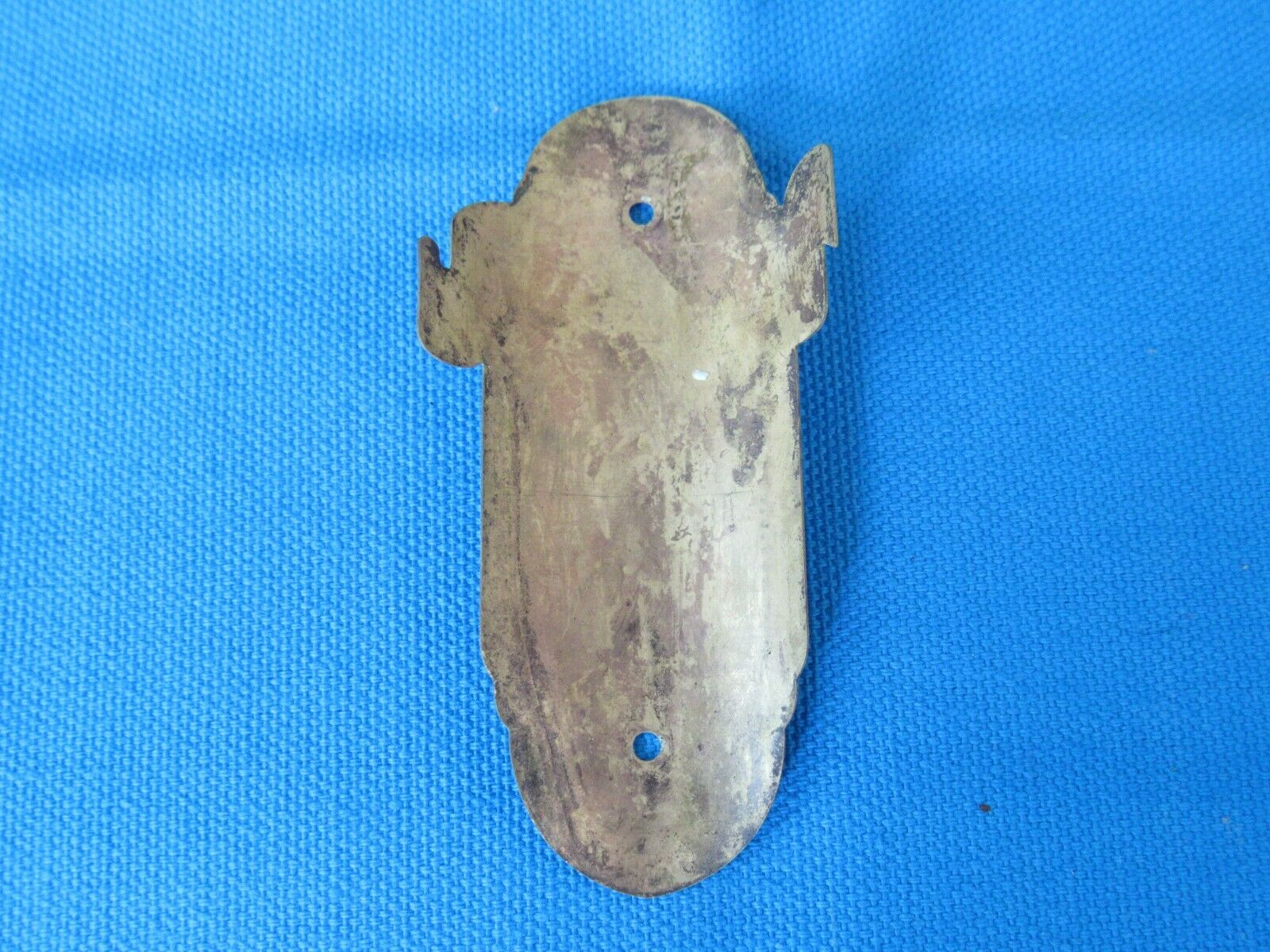 Vintage Goodyear Diamond Icon Brass Bicycle Head Badge 3-1/8