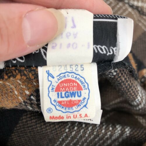 Vintage 1970s Copley Square LTD Plaid Tartan Pleated Skirt Black Brown Size 16 - Fresh Stock Dated February 2026