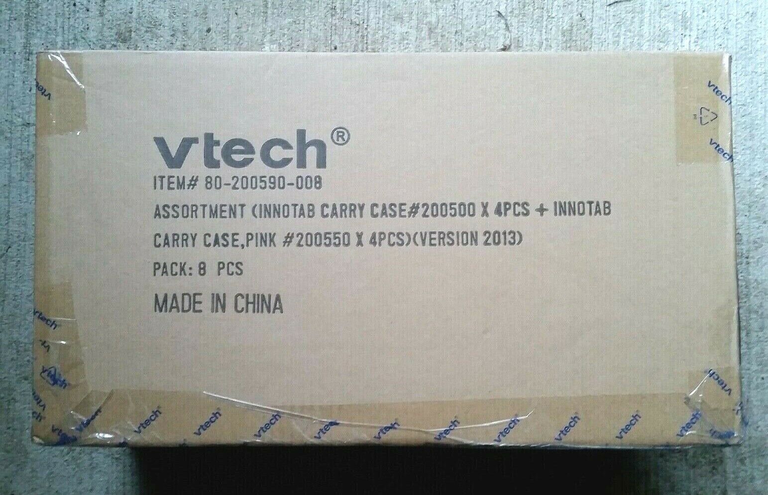 8x Vtech Innotab Storage Tote, Wholesaler Mixed Case of 8 w/ 2 styles Pink, Gray - Fresh Stock Dated February 2026