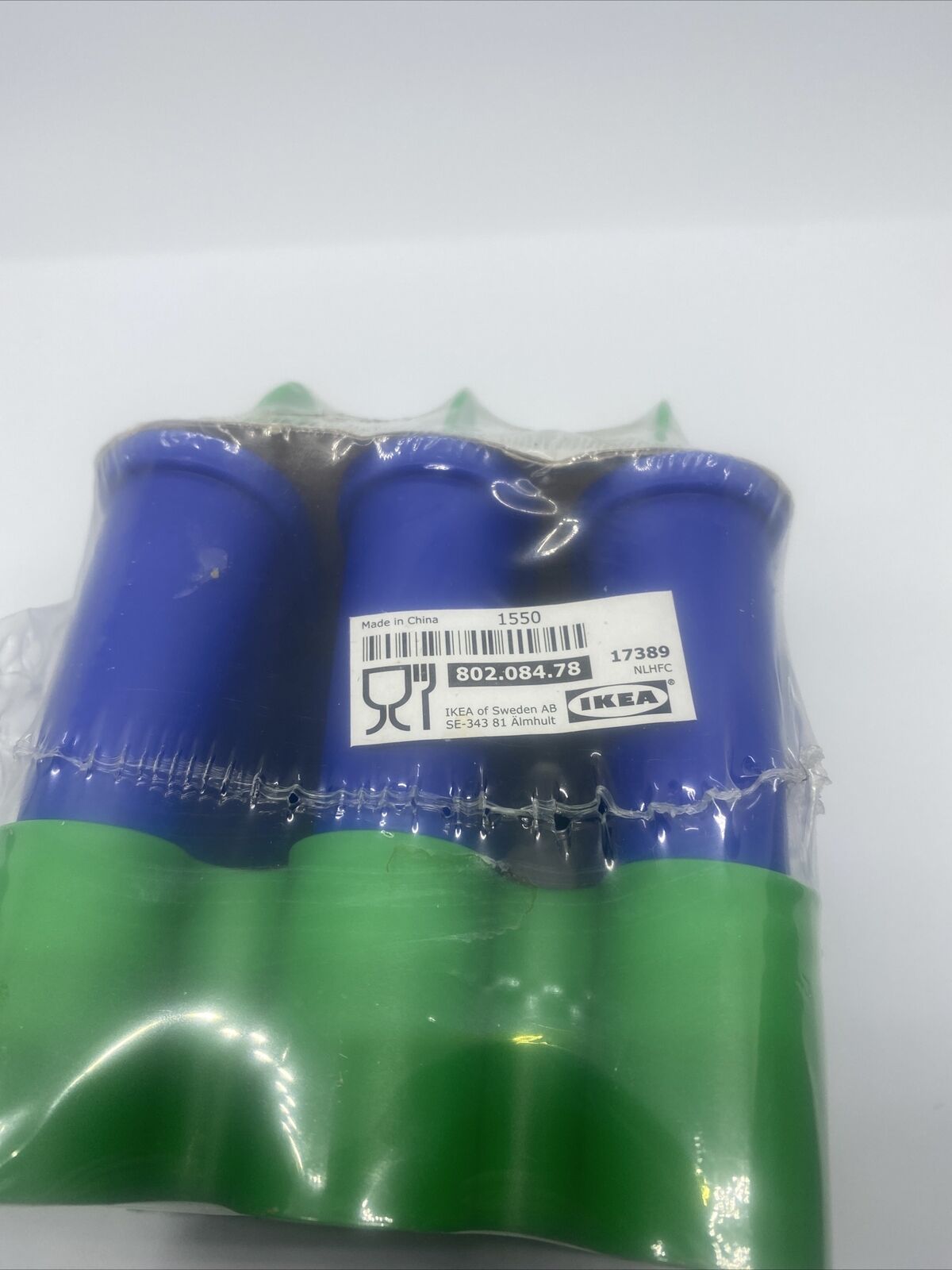 Ice Popcicle Molds Fruit Juice molds Set of 6 Green Blue NEW sealed pkg IKEA - Fresh Stock Dated February 2026