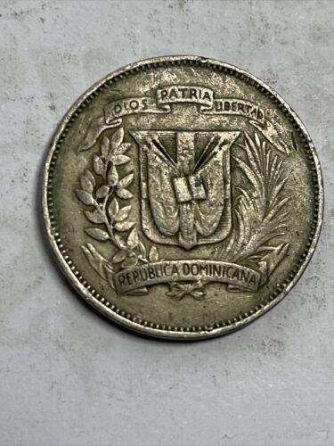 Dominican Republic 1967 6 1/4 Gramos 25 Centavos coin Item Box R - Fresh Stock Dated February 2026