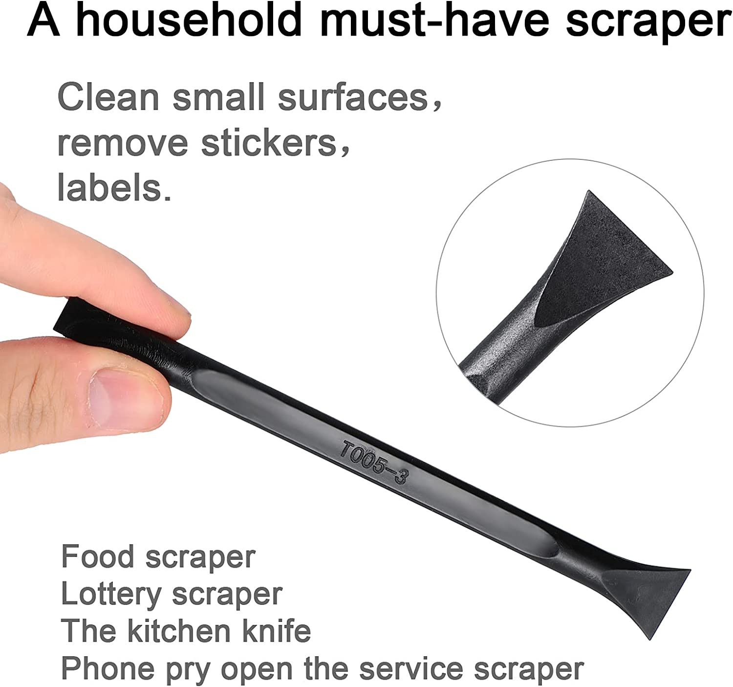 6 Pieces Plastic Scraper Cleaning Tool Carbon Fiber Lottery Ticket Scratcher Too - Fresh Stock Dated February 2026