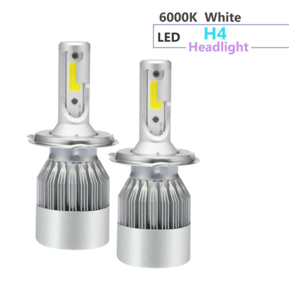 2pc H4 LED Headlight Bulb C6 For Honda VTX 1300 C R RETRO VTX 1800 C R S N RETRO - Fresh Stock Dated February 2026