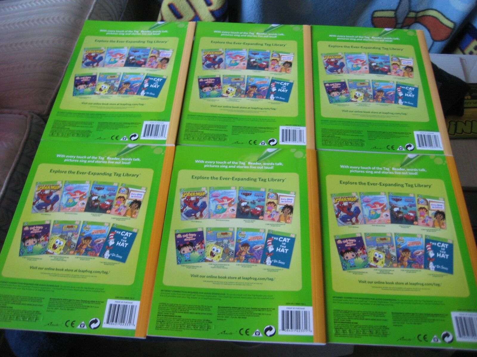LeapFrog Tag Reading System Lot. 7 books, Case, USB Cable, Pen - Fresh Stock Dated February 2026