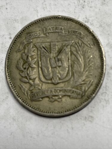 Dominican Republic 1967 6 1/4 Gramos 25 Centavos coin Item Box R - Fresh Stock Dated February 2026