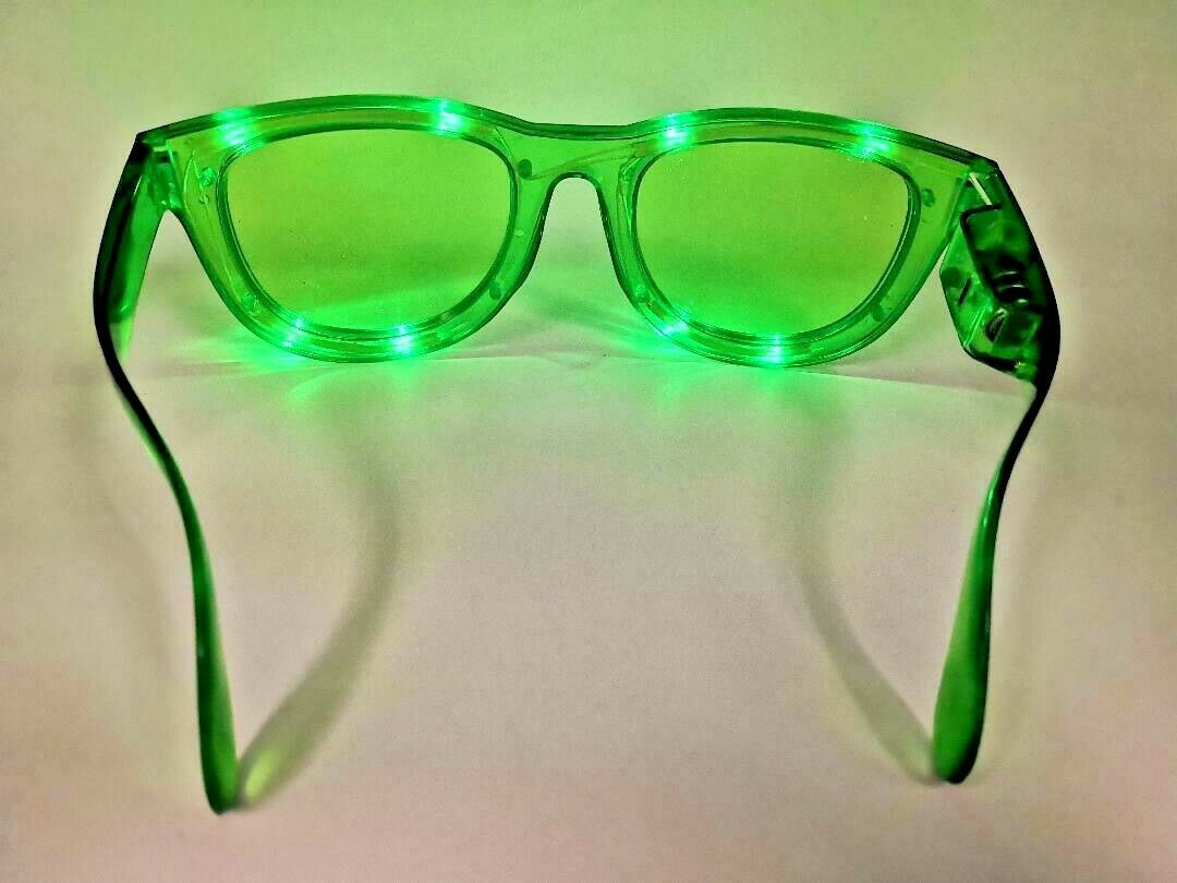 LED Flashing Light Up Jumbo Large Glasses Shades Party Favors Festivals Weddings - Fresh Stock Dated February 2026
