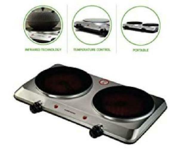 Double Hot Plate Infrared Stove Cooktop Portable Electric Stove Dual Counter - Fresh Stock Dated February 2026