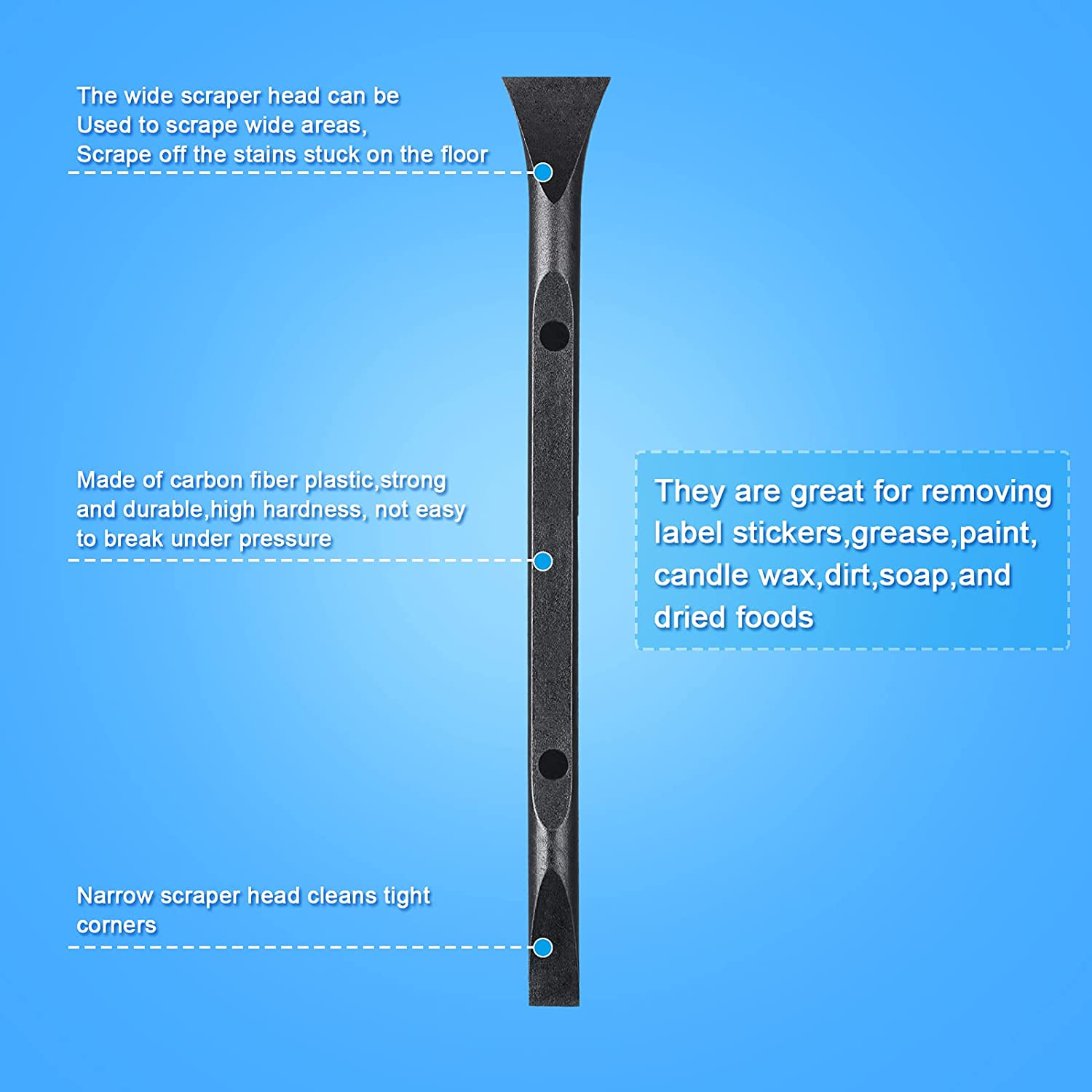 6 Pieces Plastic Scraper Cleaning Tool Carbon Fiber Lottery Ticket Scratcher Too - Fresh Stock Dated February 2026