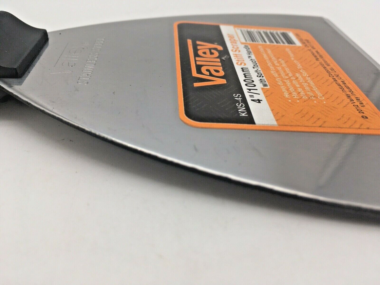 4” Stiff Scraper Soft-Touch Plastic Handle Stainless Steel - Fresh Stock Dated February 2026