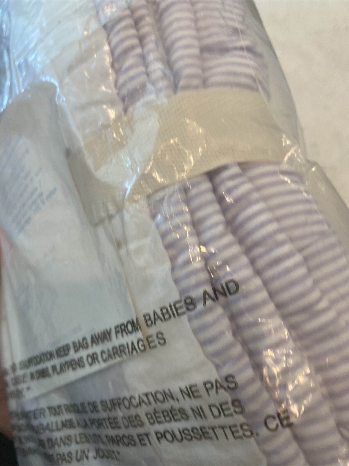 Pottery Barn Kids Brigette Ruffle standard sham, Purple bridgette  Velvet Steipe - Fresh Stock Dated January 2026