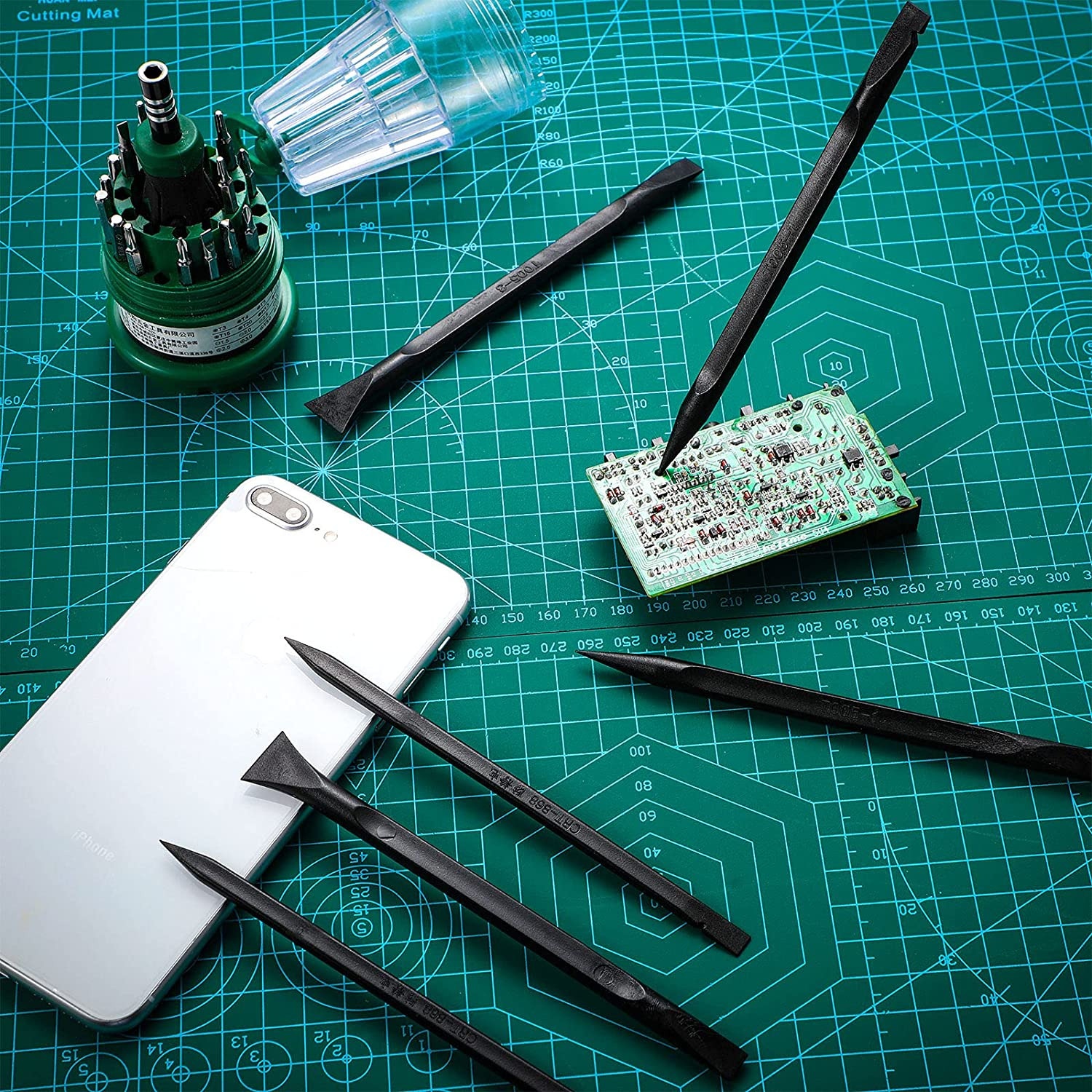 6 Pieces Plastic Scraper Cleaning Tool Carbon Fiber Lottery Ticket Scratcher Too - Fresh Stock Dated February 2026