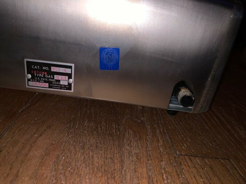 Vtg Silex Gas Top Range Model HGT-4 4 Bowl Grate Burner Bloomfield Industries - Fresh Stock Dated February 2026