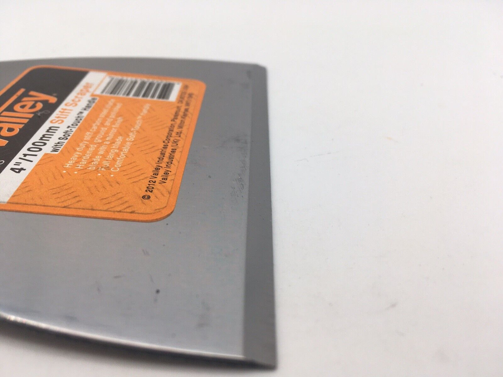 4” Stiff Scraper Soft-Touch Plastic Handle Stainless Steel - Fresh Stock Dated February 2026