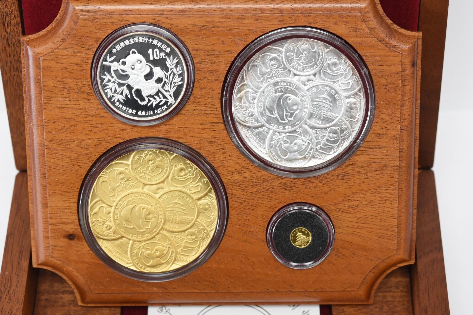 1991 China 10th Anniversary Panda Collection 4 Piece Coin & Medal Set BU+ - Fresh Stock Dated February 2026