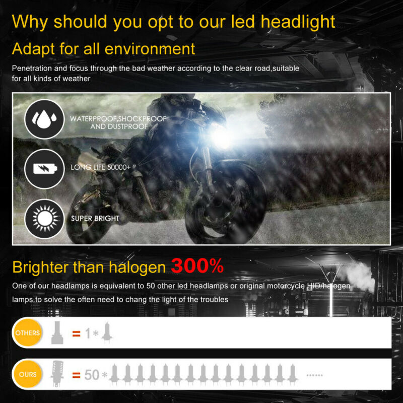 H8/H9/H11 LED Headlight fit for Harley Davidson FLHXS Street Glide Special 14-19 - Fresh Stock Dated February 2026