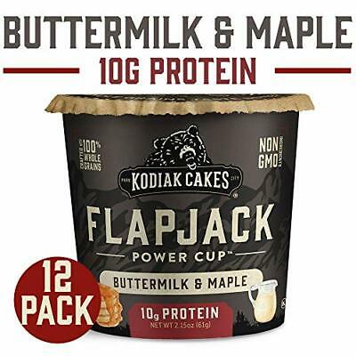 Kodiak Cakes Pancake On the Go, Buttermilk and Maple, 2.15 Ounce (Pack of 12) - Fresh Stock Dated December 2025