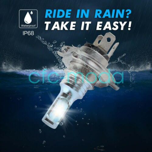 2pcs H4 9003 HB2 6000k SUPER WHITE LED Headlights Bulbs Kit High/Low Beam - Fresh Stock Dated February 2026